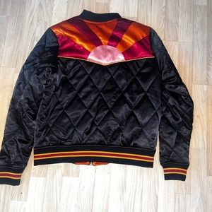 Classic Rock Couture Rising Sun quilted Bomber Large